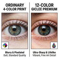 Servicio de Impresión de Pósteres de Alta Definición Premium, Calidad Giclée de 12 Colores para Cumplimiento de Normas Globales de Visa, Estándar ISO/IEC 19794-5
