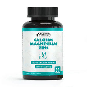 Label pribadi kalsium Magnesium seng 3 dalam 1 Kapsul suplemen kesehatan saraf tulang pil Magnesium tablet - Product Image 1