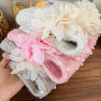 Pull en tricot élégant pour filles, nouvelle collection automne/hiver 2026, fleurs 3D, tricot doux