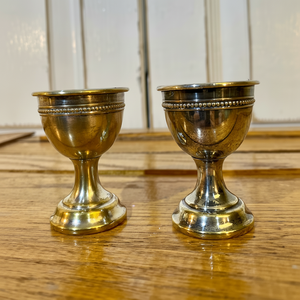 Fabrication de coquetiers en laiton d'excellente qualité Prix le plus bas 2 pièces coquetier en laiton poli miroir - Product Image 1