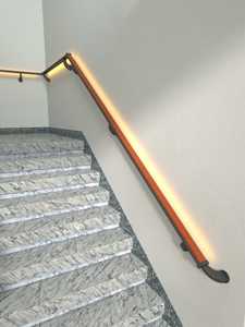 Pasamanos de Aleación de Aluminio Colorido y Elegante con Tira de Luz, Pasamanos de Pared Adecuado para Escaleras y Vidrio - Product Image 6