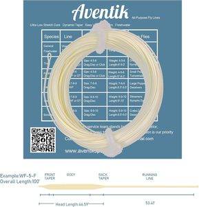 Ligne de pêche à la mouche flottante polyvalente <span class=keywords><strong>pour</strong></span> la <span class=keywords><strong>truite</strong></span>, boucle soudée, lestée, 100 pieds avec système d'identification B10 - Product Image 2