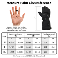 Gants chauffants rechargeables par USB pour moto, imperméables, compatibles avec les écrans tactiles, pour le camping, la pêche, la chasse, la moto