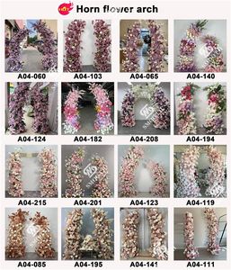 Arco de Flores Artificiales de Seda de Alta Calidad de la Serie de Colores Primaverales de LEDA Wholesale para Eventos de Planificación de Bodas - Product Image 5