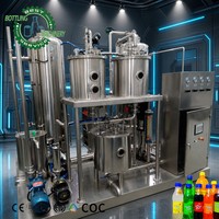 Carbonateur autonettoyant à haut débit 5 réservoirs 2000-6000L/H pour ligne de bière, cidre et jus gazeux