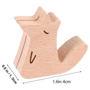 Présentoir de menu en bois massif pour bureau, porte-cartes de visite, organiseur de courrier, support pour cartes de mariage - Product Image 2