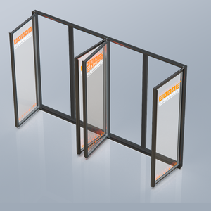 Puerta de Vidrio de Repuesto para Refrigerador/Cámara Frigorífica con Marco de Aluminio y Luces LED - Product Image 3