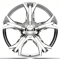 BORSU Forged One-piece Customized 5x114.3 5x130 5x108 untuk Velg C8 Sf90 Chrome Cekung Mewah 15-26 Inch Roda Mobil Mewah