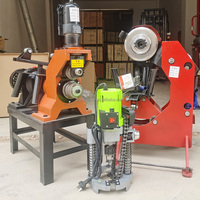 Ensemble de machines portables hydrauliques électriques pour rainurer, couper et percer les tuyaux d'incendie, pour tuyaux en acier rainurés