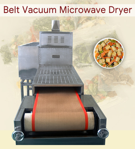 食品加工用9kw PLC制御フルーツマイクロ波乾燥機ステンレス鋼コンベヤーベルトトンネル乾燥機 - Product Image 2