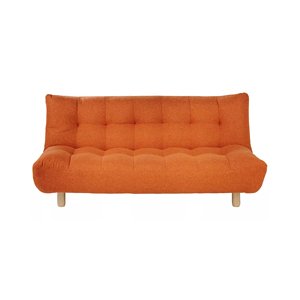 Moderno sofá <span class=keywords><strong>cama</strong></span> de tela <span class=keywords><strong>naranja</strong></span> de 3 plazas para muebles elegantes de sala de estar - Product Image 1