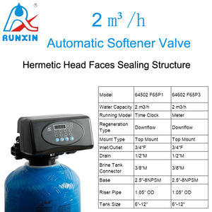 Good Quality 2000LPH 2TPH F65P 64502 F65P1 64602 F65P3 Automatic Softener Valve for Multimedia Softener - Product Image 5