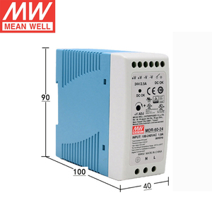 Fuente de Alimentación <span class=keywords><strong>MEAN</strong></span> <span class=keywords><strong>WELL</strong></span> Serie <span class=keywords><strong>MDR</strong></span> de 10W a 100W para Montaje en Riel DIN, Baja Pérdida sin Carga <0.75W para Automatización de Edificios y Hogar Inteligente - Product Image 1