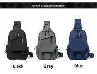Sac de poitrine multifonctionnel élégant et sportif, décontracté, à bandoulière unique, grande capacité, tendance