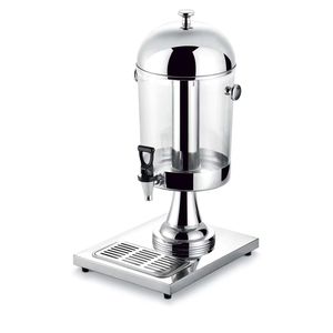 Dispensador profesional de jugo de acero inoxidable de 8 litros Uso comercial ultragrande Jarra de infusión de frutas de té Hoteles Restaurantes - Product Image 2