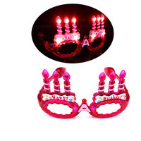 Lunettes LED clignotantes - Lunettes fantaisie pour anniversaire, fête, célébration, Halloween, Noël, cosplay