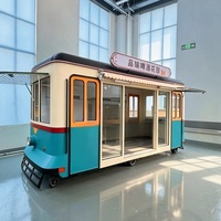 Camión de Comida Personalizado, Carrito de Helados y Café, Remolque de Autobús Eléctrico de Dos Pisos, Autobús de Comida Personalizado en Venta