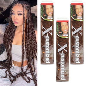 Parrucca Super Lunga in Fibra Resistente al Calore da 82 Pollici, 165g, Pre-Stirata, Texture Yaki, Estensioni <span class=keywords><strong>per</strong></span> Trecce <span class=keywords><strong>Africane</strong></span> a Trama Singola - Product Image 1