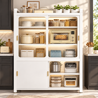 Armoire de cuisine métallique en gros pour usine, meuble de rangement coulissant gain de place, OEM ODM