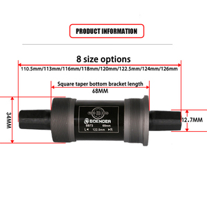 Soporte inferior para bicicleta de <span class=keywords><strong>68mm</strong></span>, base para bicicleta, cónico, cuadrado, husillo cónico, manivela con tornillos - Product Image 3