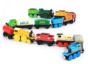 Jouet éducatif pour bébés et enfants, train en bois Montessori, voitures et camions sur rail, services d'agent de dropshipping et de fulfillment - Product Image 2