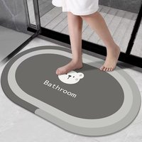 Tapis de bain rond super absorbant à taille personnalisée Tapis de salle de bain à la boue de diatomée à séchage rapide
