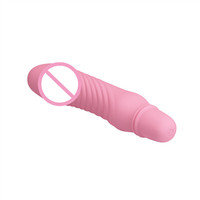 Masturbación femenina Consolador realista 10 Frecuencia Mini AV Vibrador Juguetes sexuales Baile Pretty Love Vibrador
