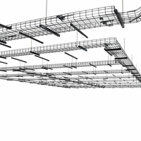 Panier à câbles en treillis métallique en acier au carbone industriel, galvanisé à chaud, pour la construction et les bâtiments intelligents