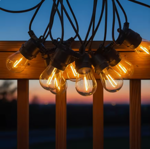 Guirlande lumineuse étanche S14 <span class=keywords><strong>de</strong></span> 48 pieds pour mariages, cafés, patios, fêtes et festivals – Vente en gros - Product Image 4