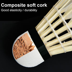 Whizz Vente Chaude Durable Stable Mouche Blanc <span class=keywords><strong>Plume</strong></span> D'oie <span class=keywords><strong>Volant</strong></span> <span class=keywords><strong>Badminton</strong></span> - Product Image 5