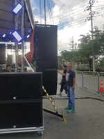 Nuevo diseño activo potente al aire libre doble 12 ''Line Array equipo de sistema de sonido