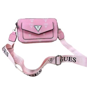 Nuevo Bolso Cuadrado Pequeño con Estampado de Letras Estilo Guesses, Bolso Bandolera Moderno de Gran Capacidad con Solapa - Product Image 6