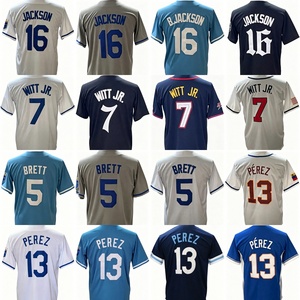 เสื้อเบสบอลอเมริกันแบบเย็บติดปี 2026 รุ่นใหม่ ราคาถูก หมายเลข 7 บ็อบบี้ วิท จูเนียร์ 16 โบ แจ็กสัน 13 <span class=keywords><strong>ซ</strong></span>ัลวาดอร์ <span class=keywords><strong>เป</strong></span><span class=keywords><strong>เร</strong></span><span class=keywords><strong>ซ</strong></span> 5 เบรตต์ - Product Image 1
