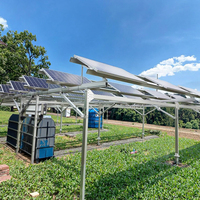 Fabricant de serre de ferme solaire en aluminium 1mw système agricole solaire PV système de montage au sol ferme d'énergie solaire