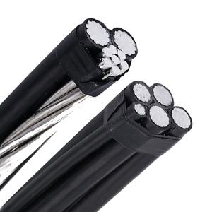 Cables de alimentación de aislamiento de PVC PE XLPE de servicio aéreo Triplex de aluminio único Echinus Gammarus Leda - Product Image 3