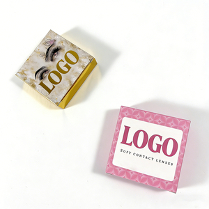 Boîte personnalisée pour <span class=keywords><strong>lentilles</strong></span> de contact souples à faible MOQ, étui vide pour <span class=keywords><strong>lentilles</strong></span> de contact, emballage cosmétique avec logo - Product Image 2