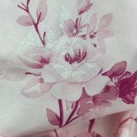 Tissu en polyester brossé imprimé floral en mousse, impression offset, tissu doux pour draps et housses de couette