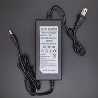 Adaptateur secteur AC à DC 24V AC100-240V universel à DC 24V 2A 3A Alimentation à découpage pour bande de LED Pompe à air Moteur pompe à eau