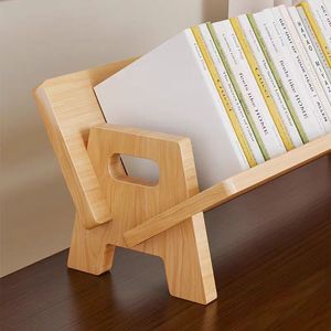 Desktop Mini Bookshelf Simple Bookend Organizer <b>Storage</b> Rack For Students Home <b>Office</b> Use - Product Image 2
