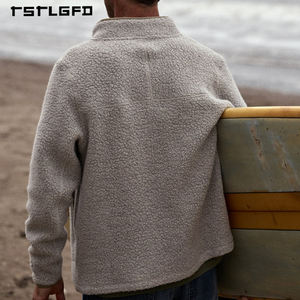 Chaqueta de Sherpa con Capucha para Hombre, Ecológica, Personalizada, para Otoño, Gruesa, Extra Grande, de Forro Polar, Impermeable, Reversible, Antibacteriana y Activa - Product Image 5