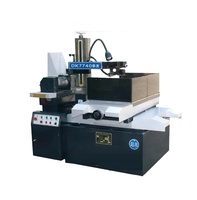 Máquina de corte de fio automática dk7735 edm cnc, mini máquina de corte de fios