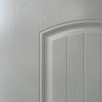 Porte moderne étanche pour hôpital, nouveau design, panneau de porte en MDF mélaminé, porte intérieure à grain de bois pour chambre à coucher
