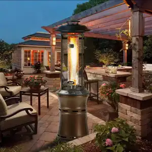 Hot Sale Many Different Color Steel Or Stainless Steel Gas Patio Heater Commercial Standing Outdoor Round Gas Patio Heater