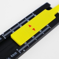 Porte-clés promotionnel 0 ~ 40mm règle de pneu en plastique Vernier pneu bande de roulement jauge de profondeur étrier