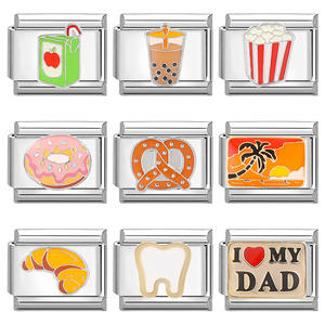 Pulseira De Moda Artesanal Modular Italiana-Criativo DIY Cartoon <span class=keywords><strong>Food</strong></span> Personalidade Acessório Modular Moda Pulseira - Product Image 3