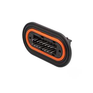 1-965427-1 黑色 16 针防水 1-963215-1 汽车头灯连接器公头-母头 - Product Image 1
