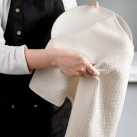 Serviettes de cuisine en gros, personnalisables, super absorbantes, séchage rapide, vierges pour sublimation, impression personnalisée pour usage en cuisine