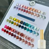 Ensemble de vernis à ongles en gel œil de chat 36 couleurs Oem Private Label Diamond Glitter Disco Uv Gel Nail Polish Set Supplies