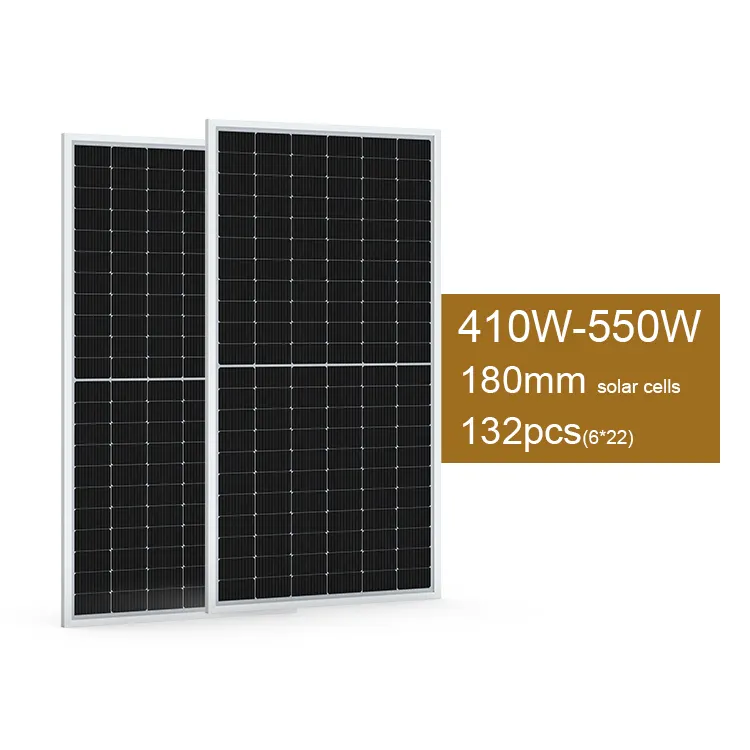 EU stock 410W 550W flexible panels solares getting solar panels installed set up a solar panel system array for home