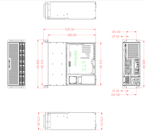 Carcasa de servidor OEM/ODM 4U, chasis de servidor de ordenador, carcasa de montaje en <span class=keywords><strong>rack</strong></span> IPC con placa expansora Mini-sas SFF8087 de 6GB - Product Image 6